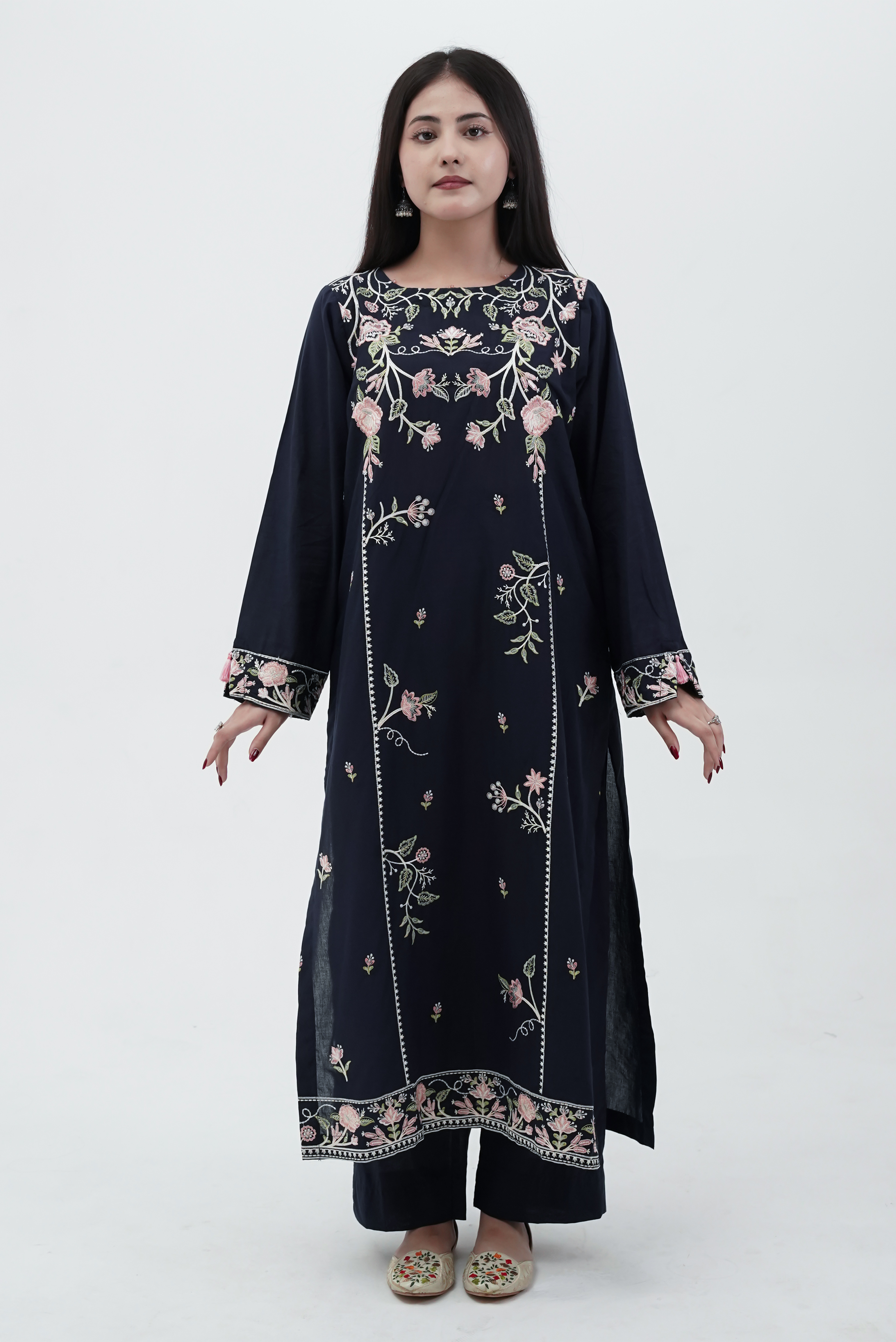 Halim | 3-Piece Stitched Embroidered Dress