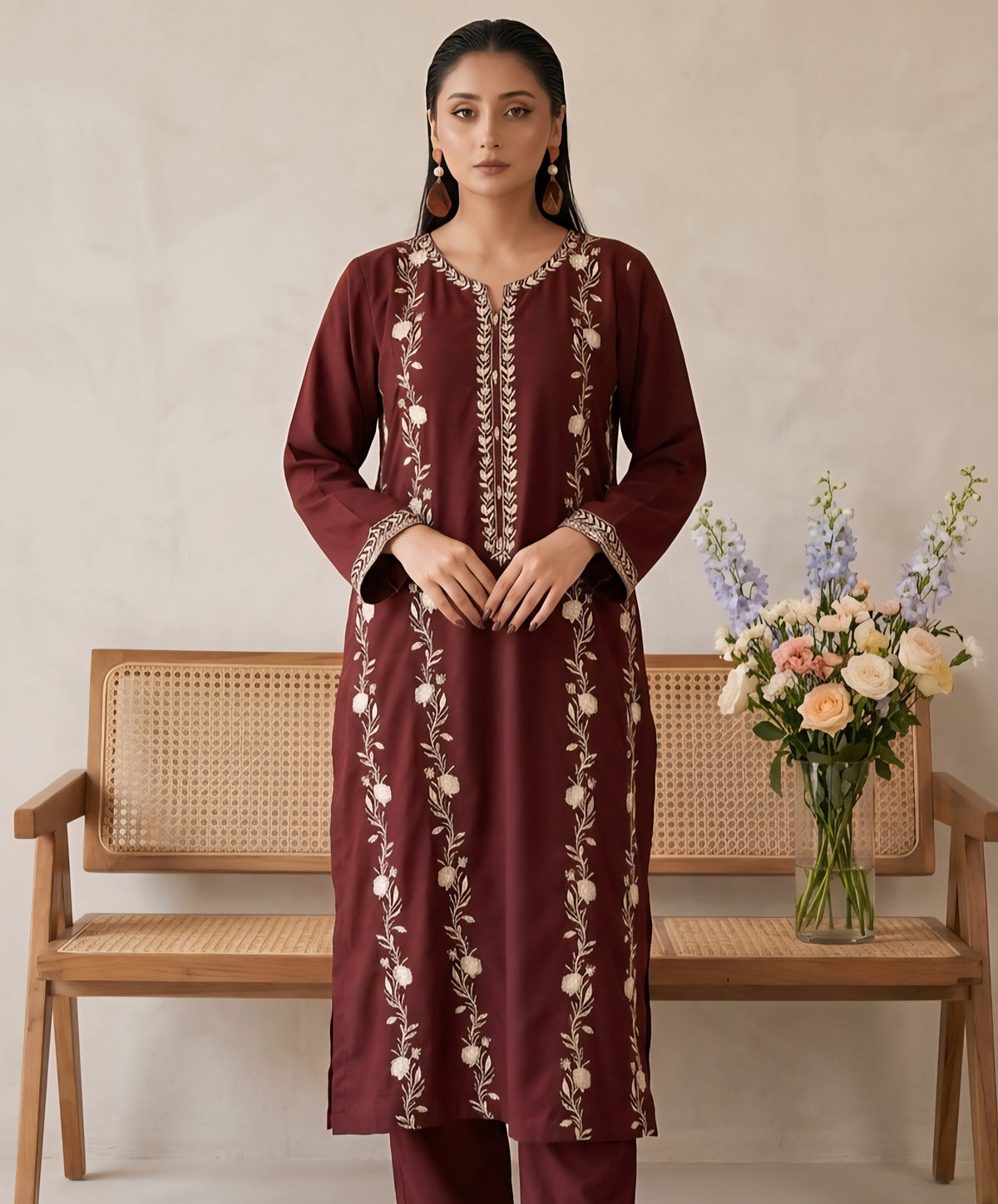 Maala | 3-Piece Embroidered Outfit
