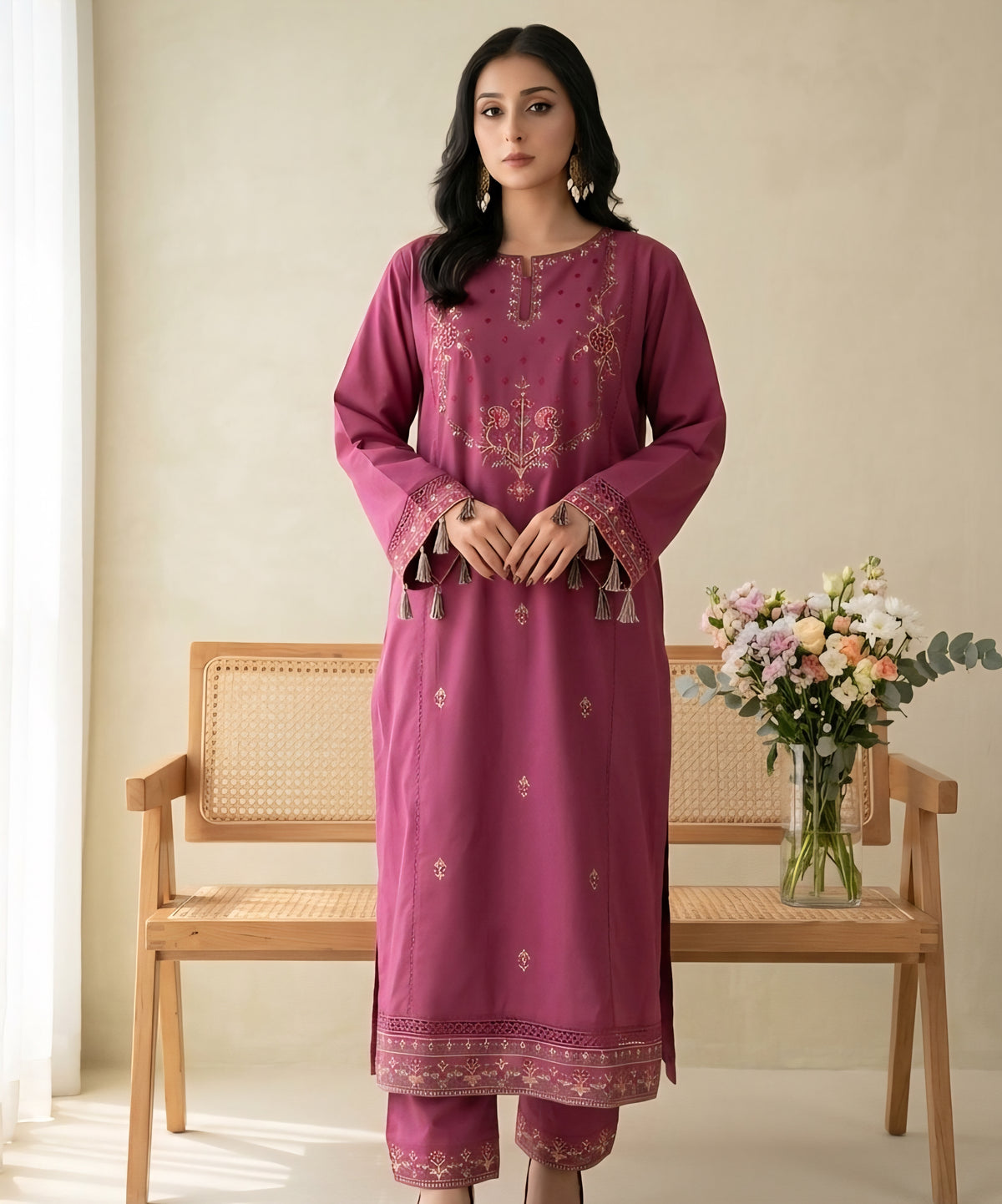 Amaarbail | 3-Piece Embroidered Lawn Outfit