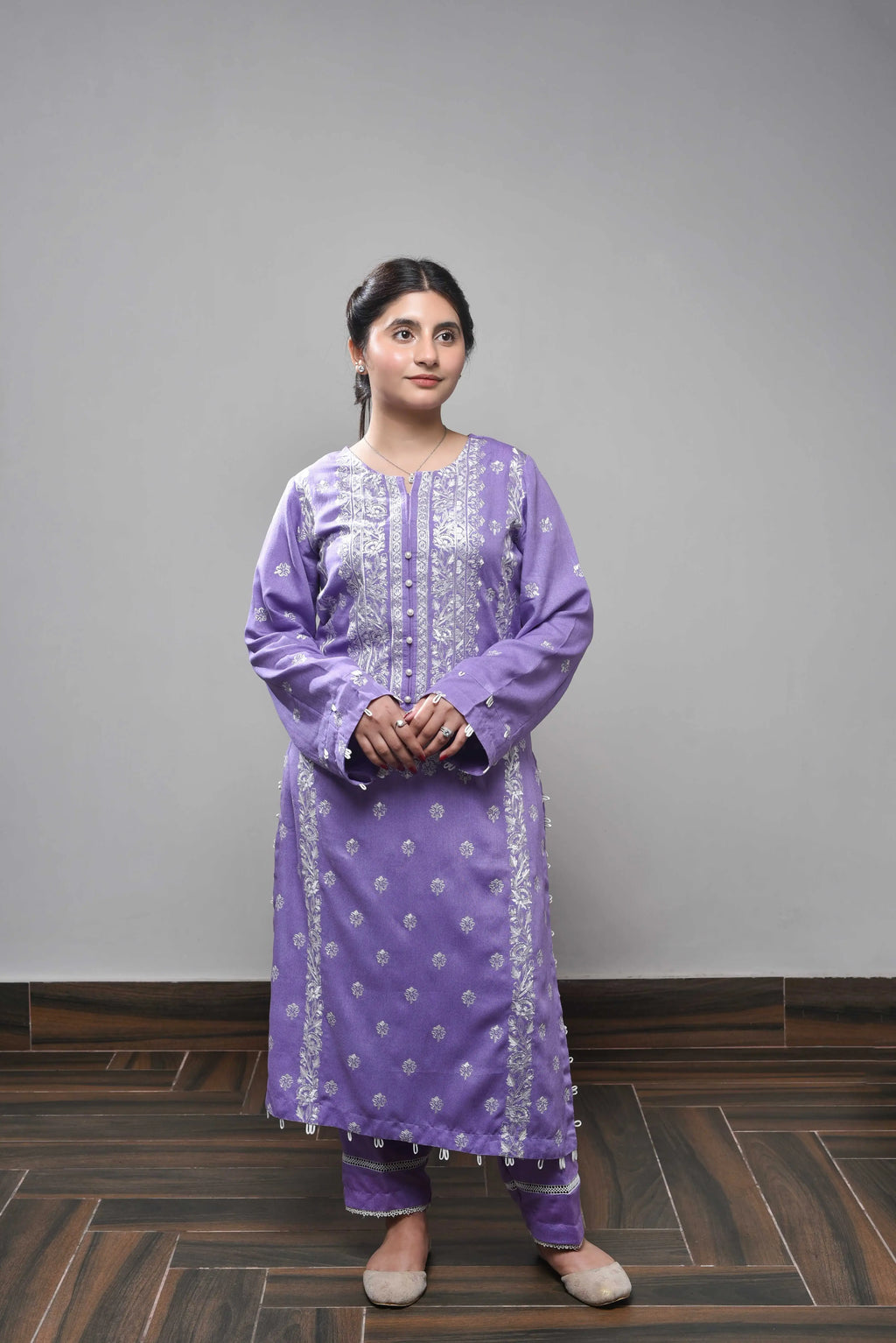 Purple Rain - Karandi 2 Piece Suit